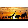 thumbnail image 1 of Kits de pintura al óleo de animales al atardecer por números, cuadro de lienzo, arte de pared, Color artesanal DIY Likrtyny Arte deco, 1 of 9