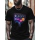 thumbnail image 1 of Mens T-Shirts,Planet Starry Sky Short Sleeve T Shirts for Men Crew Neck Tees,Loose Fit Casual Men's T-Shirts for Teens Boys, 1 of 7