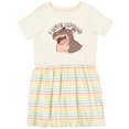 thumbnail image 3 of Inktastic I Love Hippos Girls Toddler Dress, 3 of 5