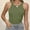 Green, variant on Women's Sleeveless Full Length Fitted Racerback Workout Crew Neck Basic Tank Top