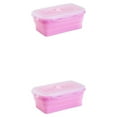 thumbnail image 1 of relayinert Stylish For Professionals On Go Compact Making Lightweight Sealed Preservation Box Microwave Lunch Box Office Lunch Box pink 1200ml 2Set, 1 of 6