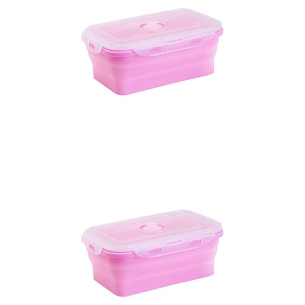 Yuarrent Solución práctica y elegante para una pausa rápida para el almuerzo Caja de conservación sellada ligera y compacta rosa 1200 ml rosa 1200ml 2Conjunto