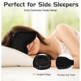 thumbnail image 6 of Sleep Mask, 2 in 1 Bamboo Cotton 3D Sleeping Mask for Side Sleepers,Blackout Eye Mask for Sleeping Travel Meditation Men Women, 6 of 7