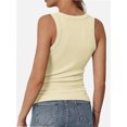 thumbnail image 4 of Women's Crew Neck Tank Tops Breathable Slim Fit Sleeveless Design Trendy Going Out Tops, 4 of 4