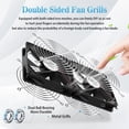 thumbnail image 4 of Ventilador de ordenador EAKHELB 2x120 mm DC 12 V con enchufe AC 240x120 mm, 4 of 7