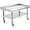 With wheels, variant on Eastvita Heavy-Duty Stainless-Steel Grill St& Table w/ Adj Legs & Casters 36 by 30 in 1000 Pounds Top Shelf Capacity 220 Pounds Bottom Shelf Corrosion Resistant Polished Surface for Com Kit