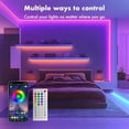 thumbnail image 2 of Neon Rope Lights, 100FT RGB LED Strip Lights, Waterproof IP67 LED Lights for Bedroom, DIY Design, Music Sync, 44 Key Remote Control, Multiple Modes for Bedroom, Holiday Decoration, 2 of 7