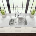 thumbnail image 2 of Vigo All-in-One 32" Undermount Stainless Steel Kitchen Sink and Chrome Faucet Set, 2 of 9