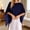 Navy, variant on Women's Trendy Chiffon Capelet Batwing Sleeves Elegant Flowy Evening Wedding Shawl Wrap Sheer Mesh Asymmetric Hem Summer Sun Protection Cover Up Lightweight Beach Vacation Outfits, Navy One Size