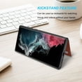 thumbnail image 6 of Takfox For Samsung Galaxy S22 Ultra Wallet Case with Card Holder, PU Leather Credit Card Slots Slim Protective Folio Flip Case TPU Frame Bumper Magnetic Closure Cover,Brown, 6 of 7