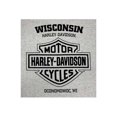 thumbnail image 2 of Harley-Davidson Men's Finest Panhead Poly-Blend Short Sleeve T-Shirt, Gray (L), Harley Davidson, 2 of 2