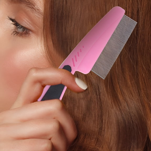 ACDANC 2pcs Stainless Steel Combs Fine Tooth Combs Dandruff Comb Portable Hair Comb