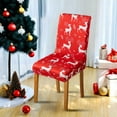 thumbnail image 6 of Christmas Stretch Chair Covers Set of 1 Removable Washable Dining Chair Protectors for Holiday Party Home Decor(A), 6 of 6