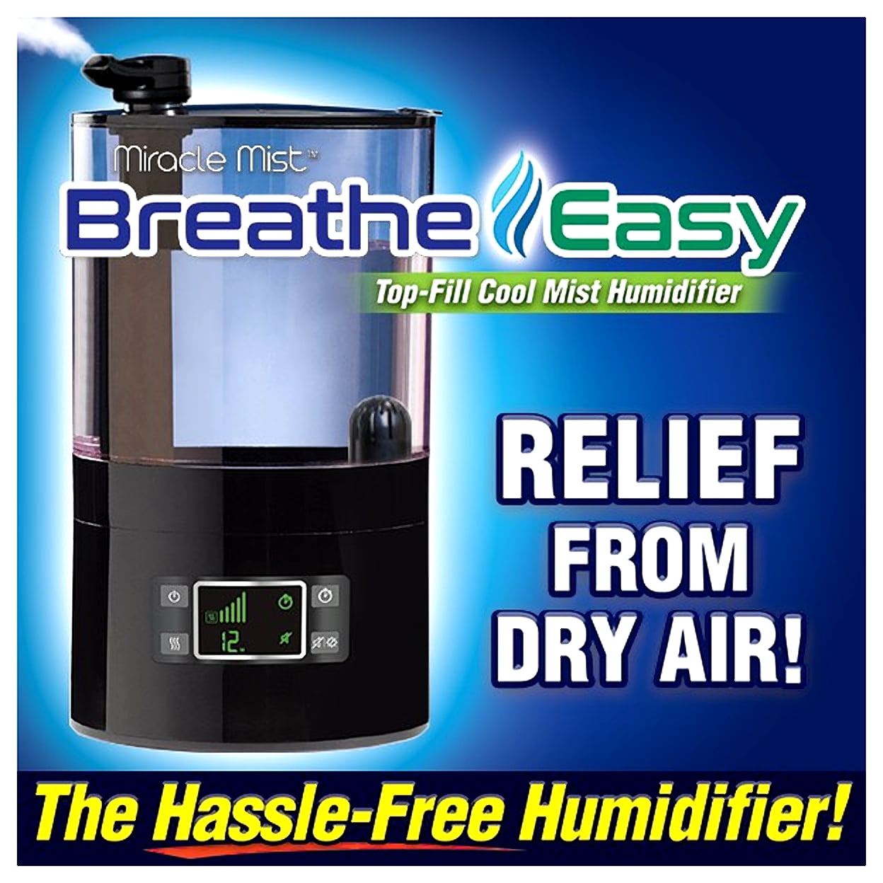 Breathe Easy Humidifier Ultra Cool Mist - As Seen on TV