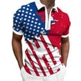 thumbnail image 2 of Mens American Flag Patriotic Polo Shirts, 2 of 3