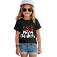 thumbnail image 2 of Toddler Graphic Tees Short Sleeve Christmas Shirts for Toddler GirlsShort Sleeve T Shirt Cute Christmas Graphic Tees Tops Holiday Outfit, 2 of 6