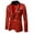 Red a, variant on IROINNID Men's Long Sleeve V-Neck Blazer Notch Lapel Short Jacket Solid Color Comfy Color Matching Sequin Suit, One Button Dress, Performance Suit, Collar Suit Jacket Coat Blazer