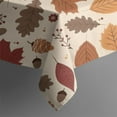 thumbnail image 5 of Autumn Fall Leaves Pattern Square Tablecloth,Waterproof Square Table Cover,Wipeable Spillproof Washable Table Cover for Home Kitchen Party Decor 42"X42"(107x107cm), 5 of 6