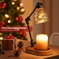 thumbnail image 6 of Candle Warmer Lamp, Adjustable Timer/Dimmer, Height-Adjustable Ambiance Light, Universal Jar Candle Compatibility, Wax Melt Lights for Home Decor(2*50W Bulbs), 6 of 9