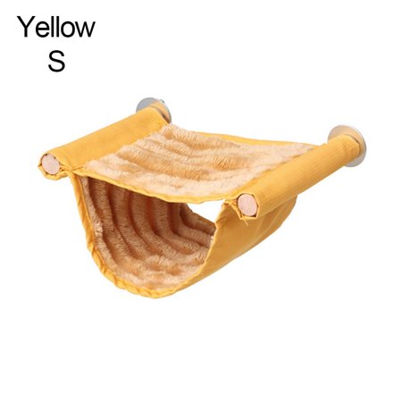 Winter Tent Hut Nest Warm Mat Comfortable Hamster House Warm Sleeping Bed Mouse Rat Hanging Nest Hamster Hammock YELLOW S