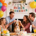 thumbnail image 2 of Banner de decoración de cumpleaños con dibujos animados de perros TSOUOEA para niños, 2 of 8
