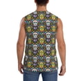 thumbnail image 4 of Balery Sugar Skulls Camisetas sin mangas para hombre, absorbe la humedad y protege contra el mal olor.-XX-Large, 4 of 7