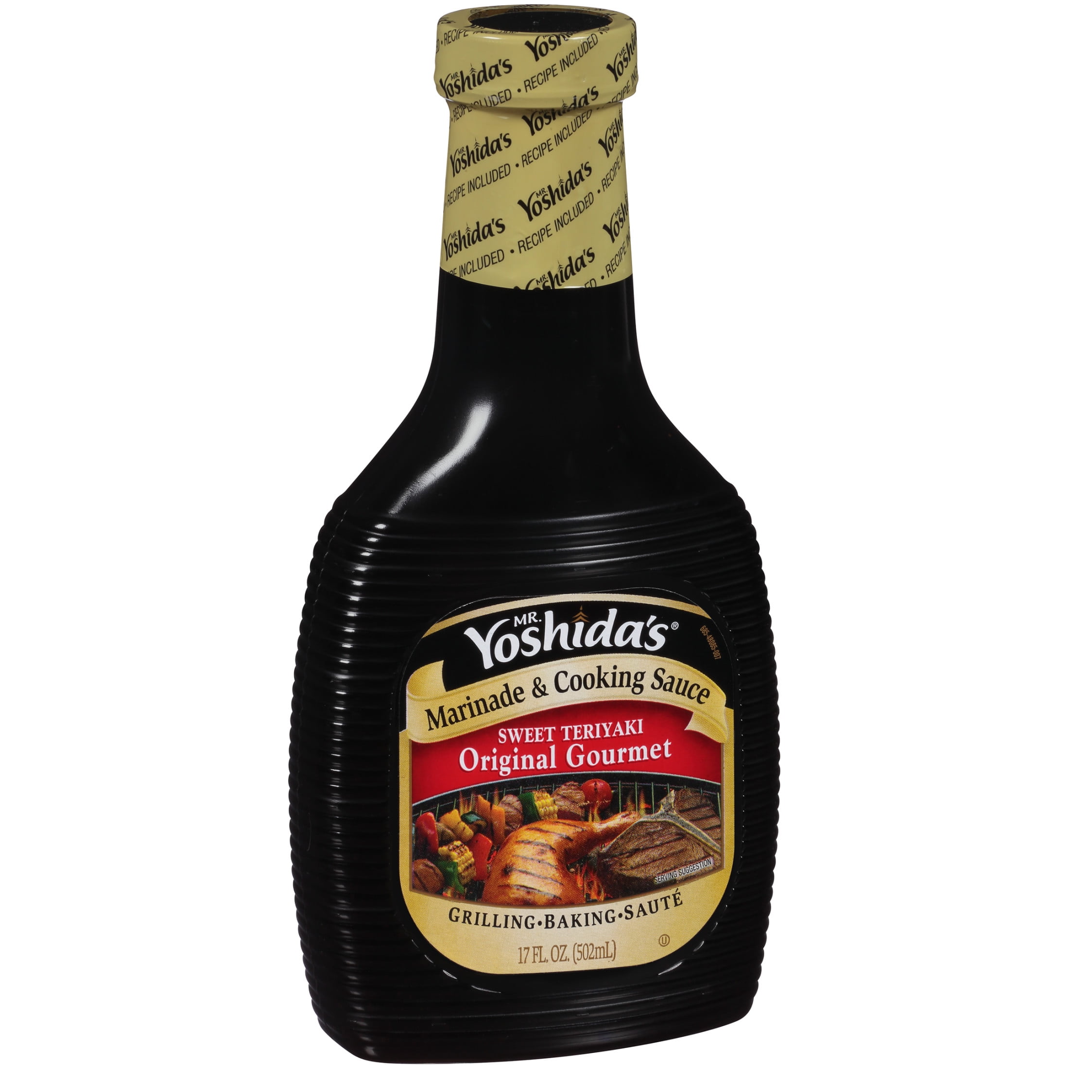 Mr. Yoshida's Original Gourmet Sweet Teriyaki Marinade & Cooking Sauce, 17 fl oz Bottle