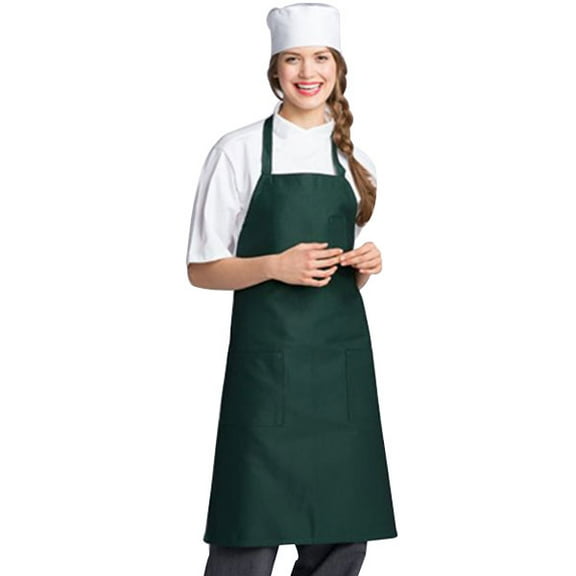 Uncommon Threads 3004-0500 Bib Apron 3 Pockets in Hunter