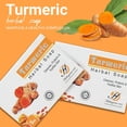 thumbnail image 3 of HERBOGANIC Turmeric Herbal Soap | Herbal Bar Soap with Benefits of Turmeric | Nourishes Skin | For Healthy, Radiant Skin | All Natural Bar Soap for Men and Women | 5 oz Bar (Pack of 6), 3 of 7