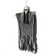 thumbnail image 1 of Kcavykas Décorations Squelettes Fantômes Suspendus pour la Fête du Canada, Saison Ouverte Halloween - 47.24 Po Led Yeux Rouges Suspendus Faucheuses avec Cheveux pour Décoration Intérieure Extérieure Halloween, 1 of 1