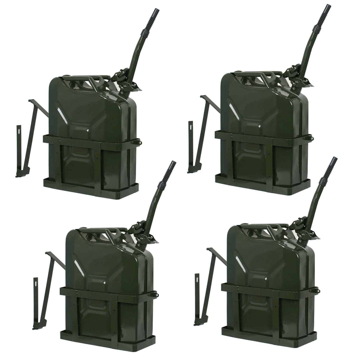 5 Gallon Jerry Can Gasoline Fuel Gas Steel Nato Tank Emergency Backup Container 