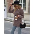 thumbnail image 5 of Cuteduck Long Sleeve T-Shirt for Women Loose Casual Pullovers Tops with Pockets, 5 of 6