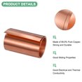 thumbnail image 2 of Rollo de lámina de cobre Uxcell, 2000 x 60 x 0.05mm/ 6.56ft x 2.4" x 0.002" Rollo de lámina de cobre para reparación del hogar/DIY, 2 of 7