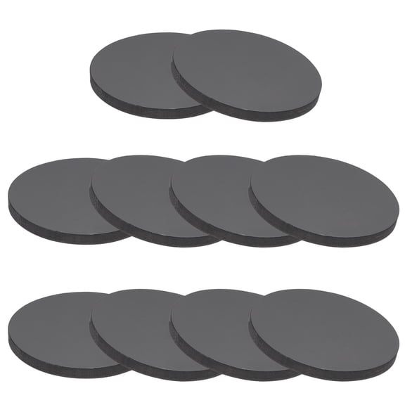 Rubber Solid Discs Washers 50mm OD x 4mm Thick Rubber Round Gasket Pad Bushings Spacer, Black 10 Pcs