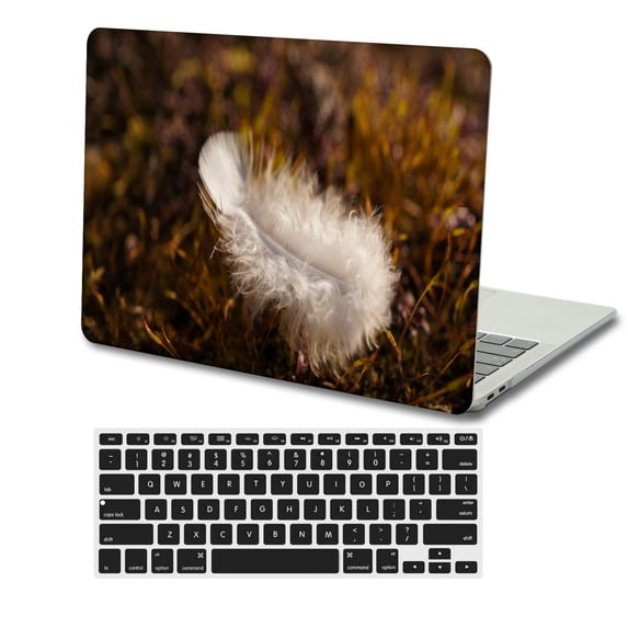 KSK KAISHEK Plastic Protective Case Hard Cover Compatible 2022 2021 2020 2019 2018 Release MacBook Air 13" and + Black Keyboard Cover Model: A1932/A2179/A2337 m1 Feather Series 0675