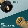 thumbnail image 3 of Indicateur de Niveau de Jauge de Réservoir de Propane/détecteur de Fuite pour Réservoir de Propane QCC1, Chauffage, Grill et Autres Appareils à Propane - 100 % Laiton Massif Robuste, 3 of 4