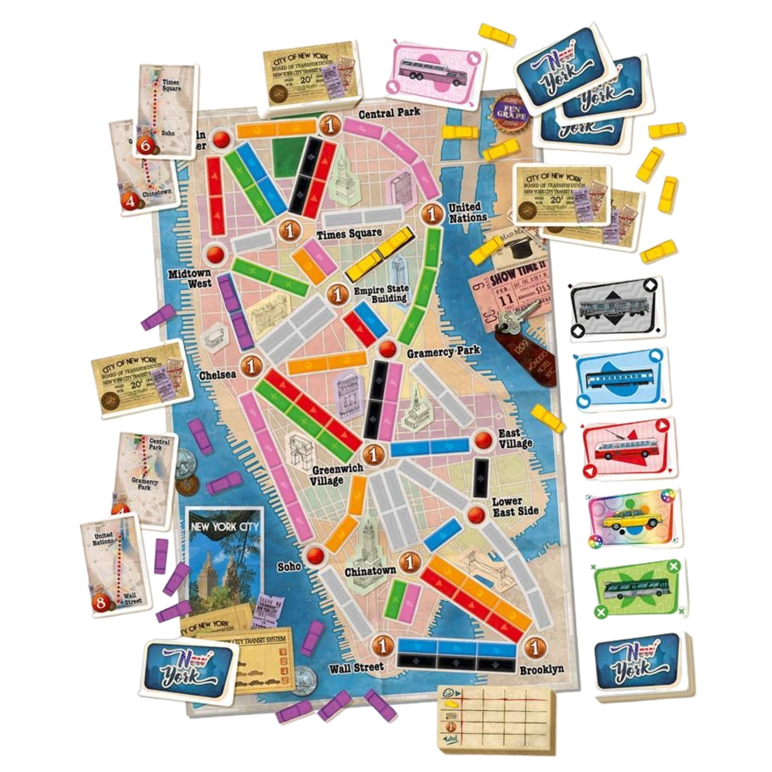 Ticket to Ride: New York Strategy Board Game for Ages 8+, from Asmodee