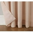 thumbnail image 3 of No. 918 Daniela 1-Piece Linen Blend Semi-Sheer Rod Pocket Curtain Panel, 54"x95", Blush, 3 of 7