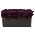 thumbnail image 1 of Roses in Rectangular Planter, Purple Elegance, 1 of 1