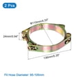 thumbnail image 2 of 2Pack T-Bolt Hose Clamps, 240-252mm/9.45"-9.106" ID Range, Carbon Steel Radiator Hose Clamp Intake Clamp, 2 of 4