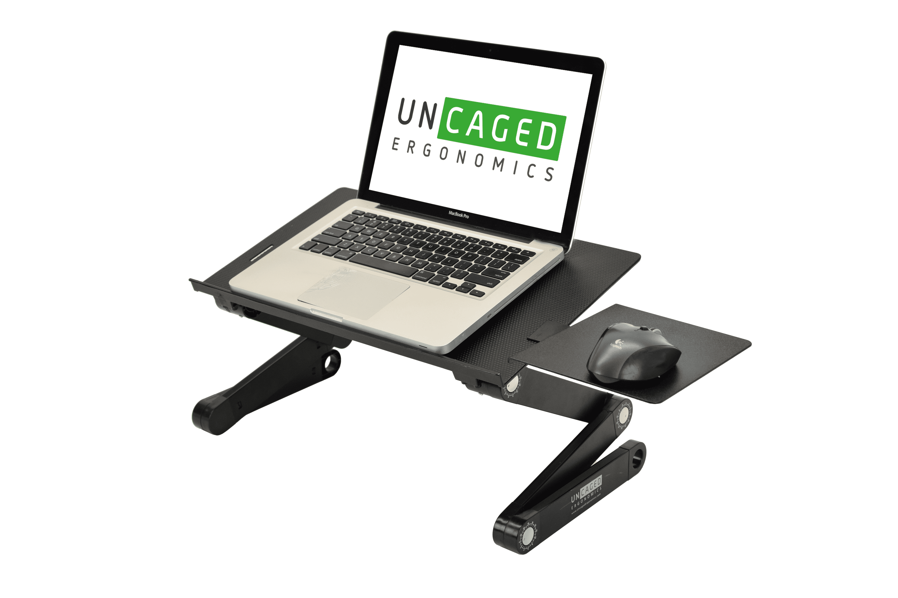 d Ergonomics WorkEZ Best 11" Aluminium Laptop Stand Black WEBLS-B - Walmart.com