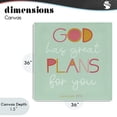 thumbnail image 4 of Stupell Industries Cottage Green God's Plans For You Canvas Art, 36 x 36, by SD Graphics Studio, 4 of 8