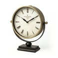 thumbnail image 2 of Mercana Houston Gold Metal Half-Moon Base Table Clock, 2 of 9