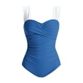 thumbnail image 6 of Oplxuo Womens One Piece Swimsuits Tummy Control Bathing Suits Modest Full Coverage Swimsuit Wide Straps Swimwear, 6 of 6