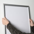 thumbnail image 2 of M&T Displays Best Buy Ledbox LED Backlit Poster Frame 30x40 Inch Silver 1" Aluminum Profile Front Loading Photo Picture Advertisement Sign Holder Mitered Corner Anti Glare Cover, 2 of 10