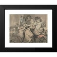 thumbnail image 2 of Thomas Rowlandson 18x15 Black Modern Framed Museum Art Print Titled - Boxes in Covent Garden (ca. 1780-1825), 2 of 5