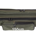 thumbnail image 6 of Canvas Fishing Bag Large Capacity Adjustable Shoulder Strap Portable Fishing Tackle Storage Bag For Storing Rods Reels, 6 of 7