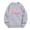 thumbnail image 2 of Oversized Sweatshirts for Women Letter Print Long Sleeve Crewneck Fall 2026 Pullover Sweater Casual Fashion Spring Tops, 2 of 4