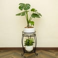 thumbnail image 4 of 19.33inch Tall Plant Stand for Flower Pot Heavy Duty Potted Holder Indoor Outdoor Metal Rustproof Iron Garden Container Round Supports Rack, 4 of 6