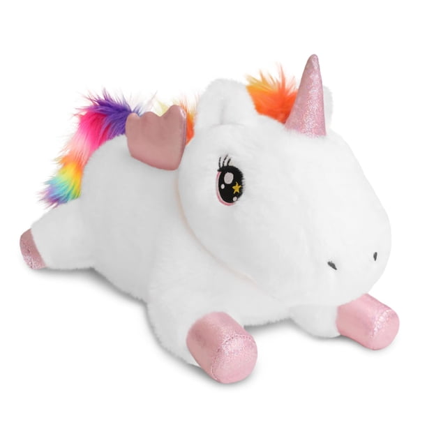 Juguete de peluche SQEQE con forma de unicornio pesado de 25 cm y 0,4 kg para niños y adultos